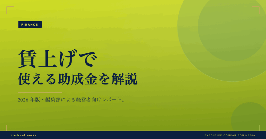 賃上げで使える助成金を解説|キャリアアップ助成金の要件を整理