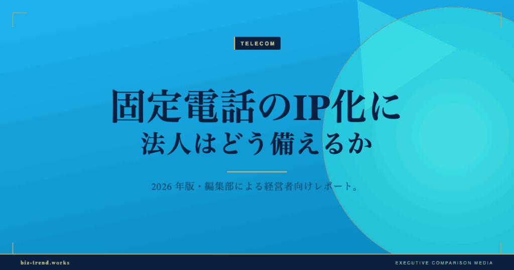 固定電話のIP化に法人はどう備えるか|2026年のPSTN移行を整理